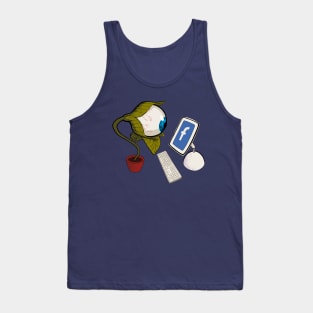 A Facebook Addict Tank Top